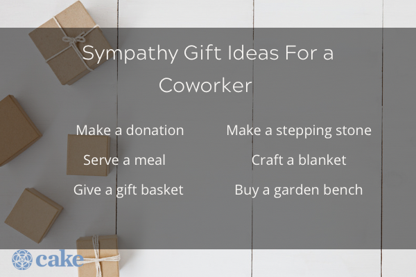 Sympathy gift ideas for a coworker