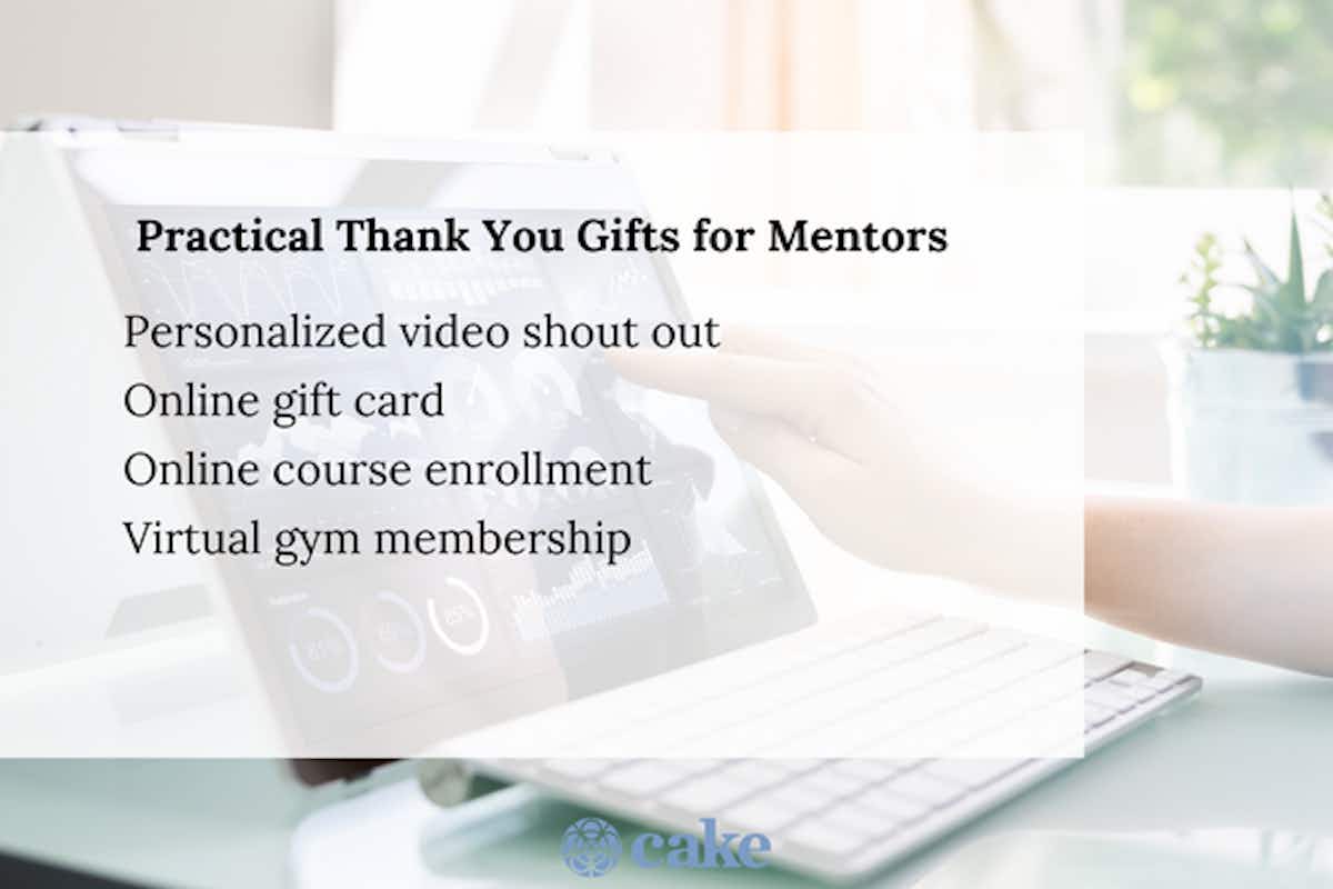 Digital or Virtual Thank You Gifts for Mentors