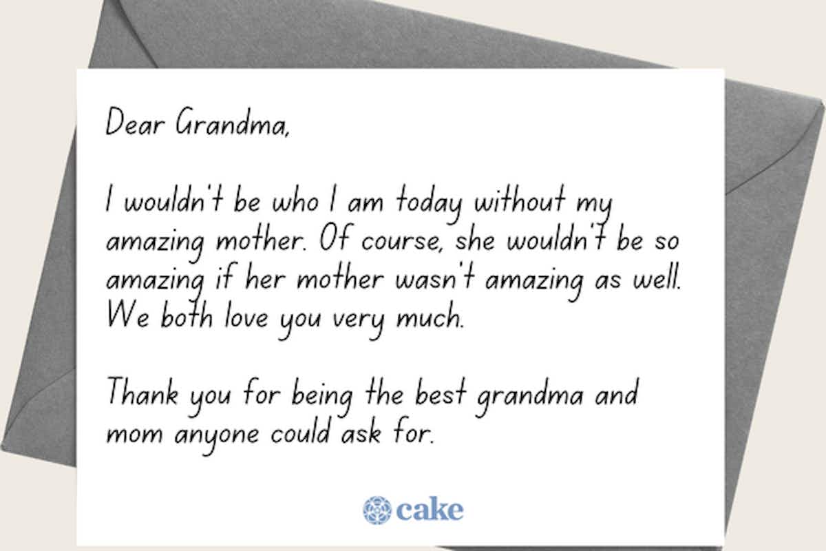 Examples of Letters to Grandma