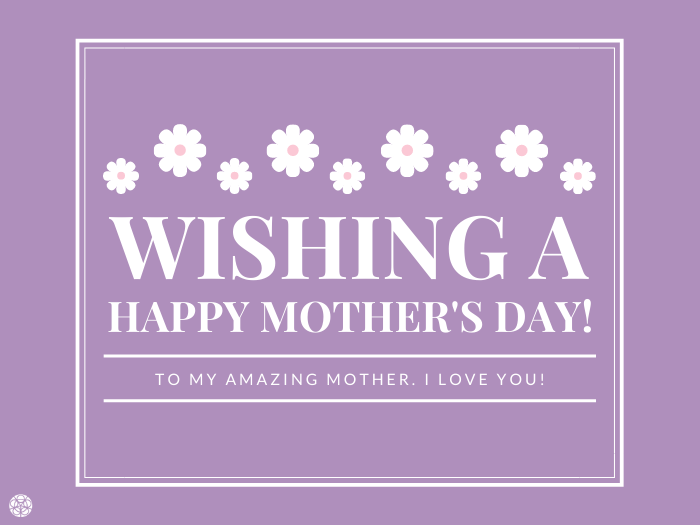 Wishing a Happy Mother's Day