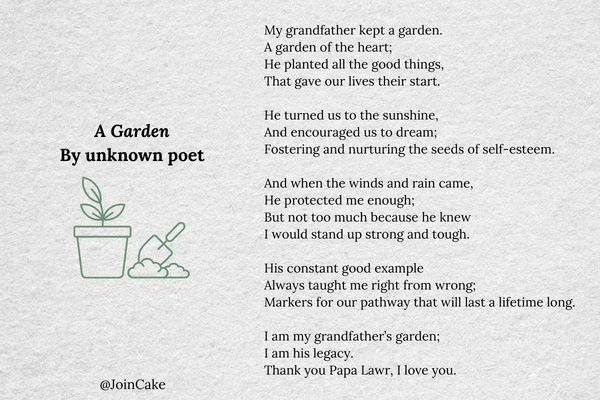 21 Short Poems for a Beloved Grandpa or Great-Grandpa | Cake Blog