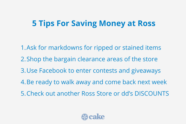 Ross Dress for Less - 2 tips