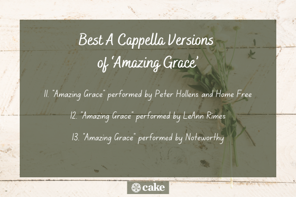 Best a cappella versions of amazing grace image