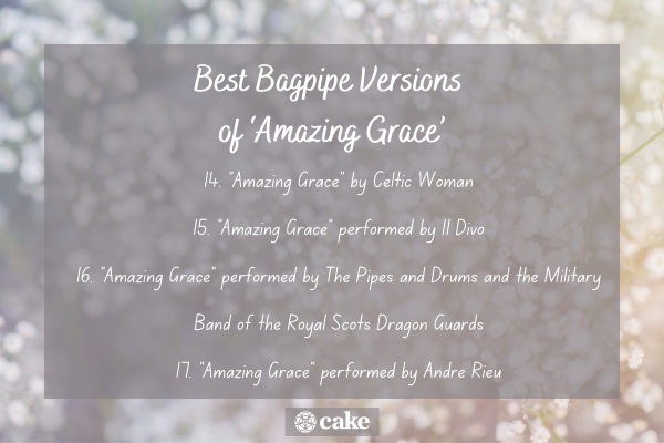 Best bagpipe versions of Amazing Grace image