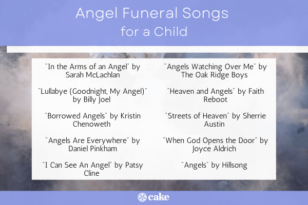 Angel funeral songs for a child image