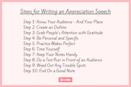 How To Write A Meaningful Appreciation Speech Cake Blog