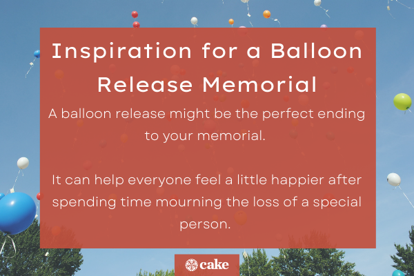 Balloon release memorial inspiration image