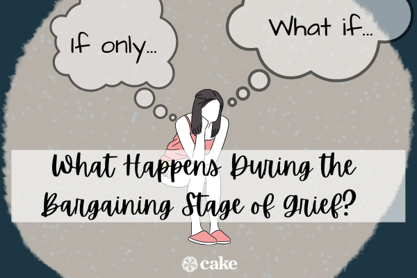 What happens during the bargaining stage of grief graphic
