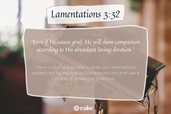 Old testament Bible verse about death - Lamentations image