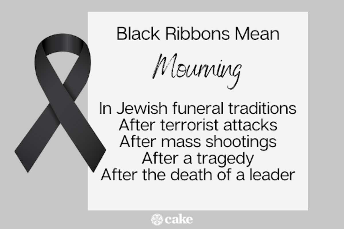 What Does a Black Ribbon Symbolize?