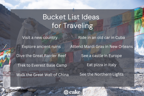 140+ Unique Bucket List Ideas to Try Before You Die Cake Blog Cake