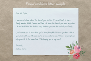 26 Sample Letter Of Condolence SafeenaDaley
