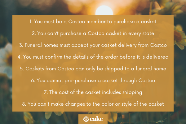 Tips for buying caskets at Costco image