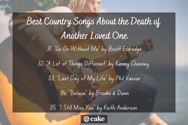 Best country songs about the death of another loved one image