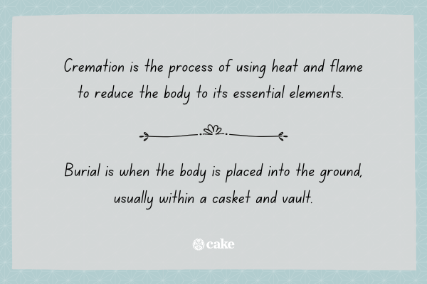 Cremation Vs Burial Pros Cons And Cost Of Each Cake Blog 7632