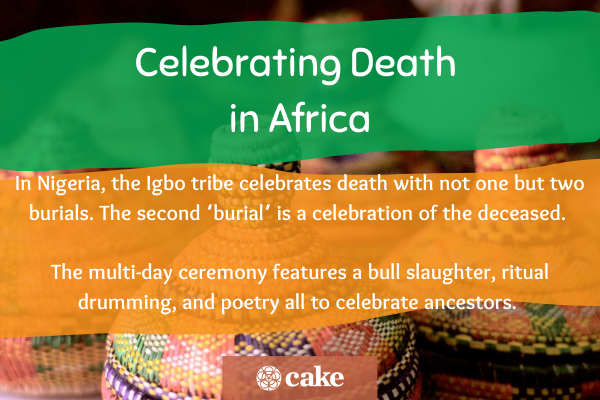 Celebrating death Africa image