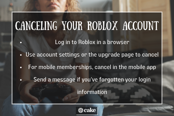 How to cancel your Roblox account image