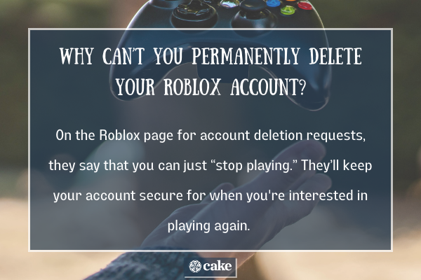 Roblox account deletion FAQs - why can't you delete your Roblox account image