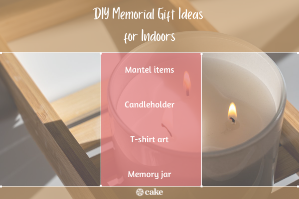 DIY indoor memorial gifts image candle