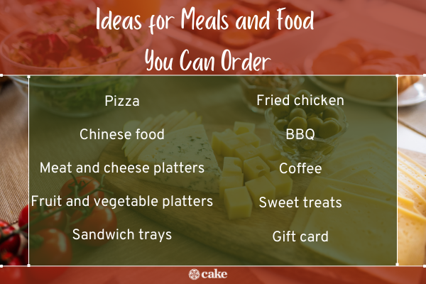 Food you can order to take to a grieving family image