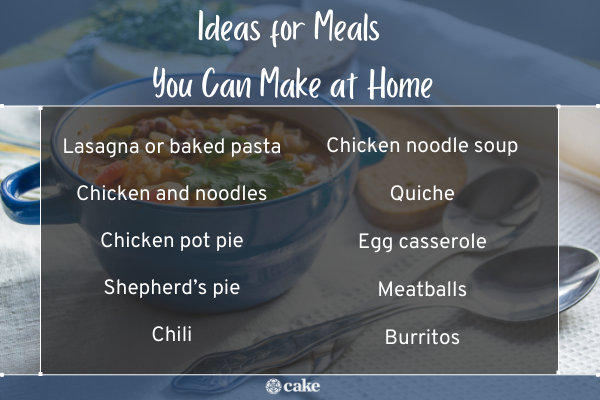 Food you can make at home to take to a grieving family image