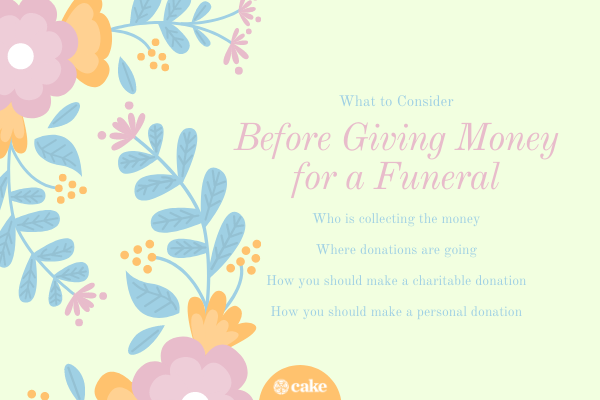 What to consider before giving money as a funeral gift image