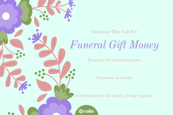 When to give funeral gift money image