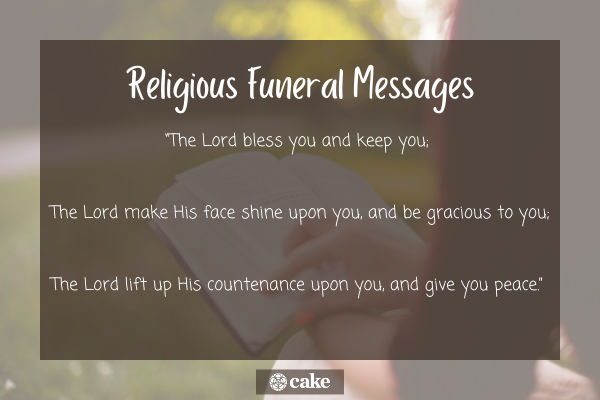 Religious funeral messages image
