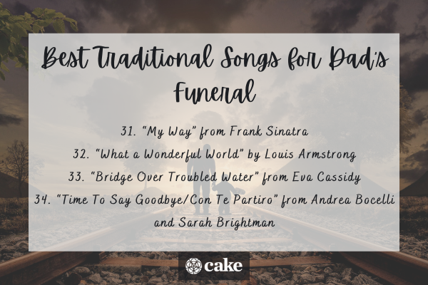Best traditional funeral songs for a father image