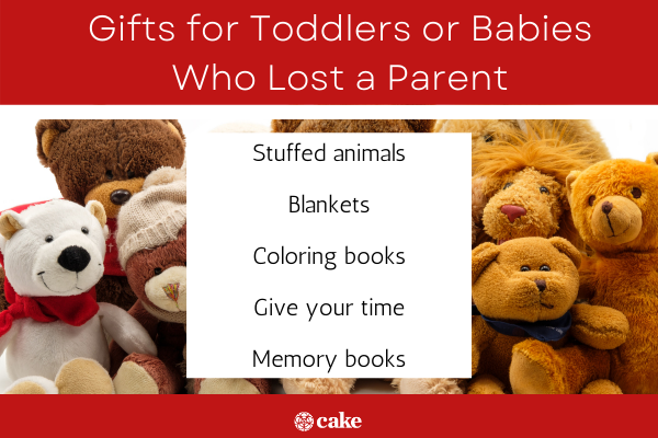 Gifts for toddlers and babies who lost a parent image