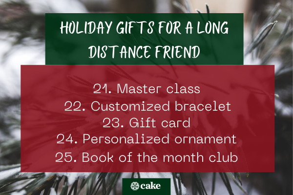 Holiday gifts for a long-distance friend image