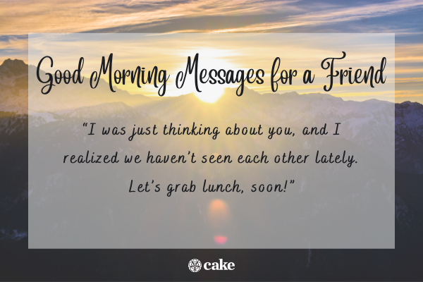 Good morning messages for a friend image