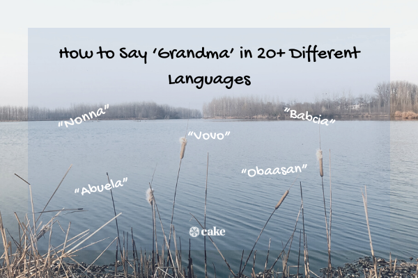 This image shows how to say grandma in different languages