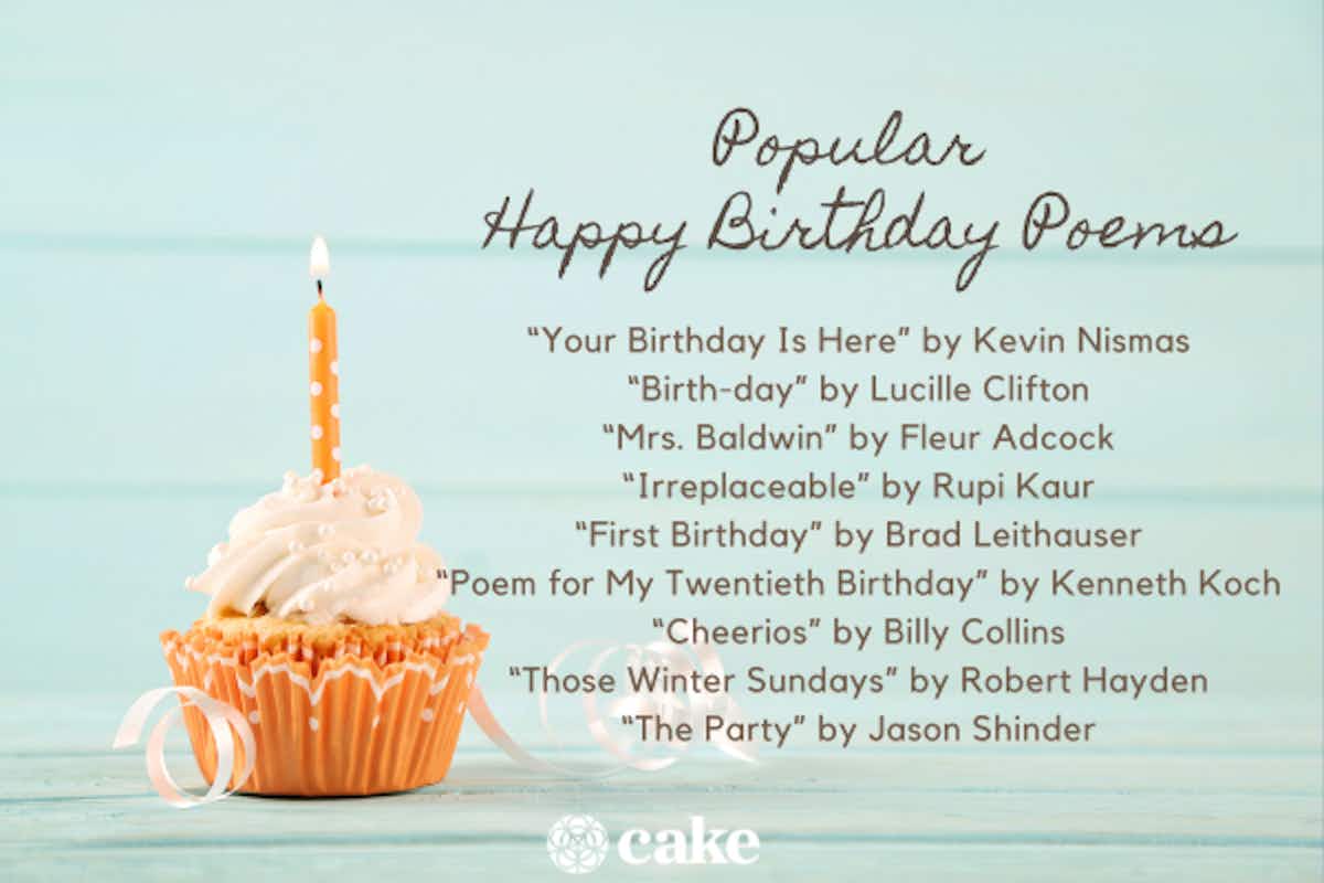 list of happy birthday poems