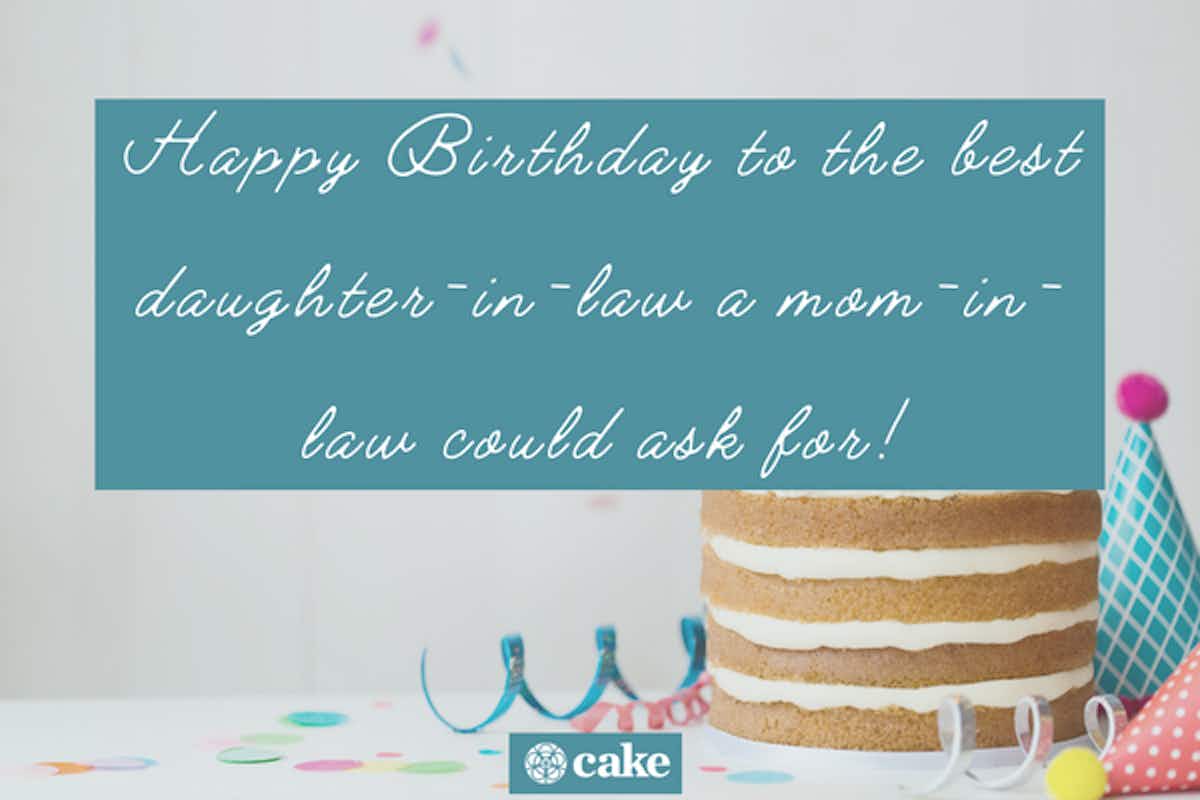 Image with happy birthday wish for daughter-in-law