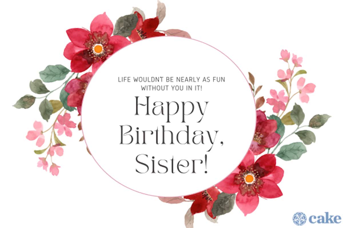 sweet birthday message for a sister or sister-in-law