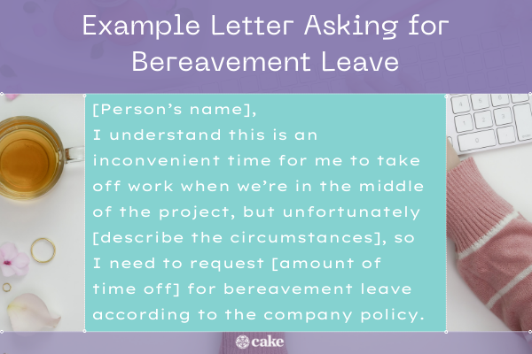 How To Ask For Bereavement Leave