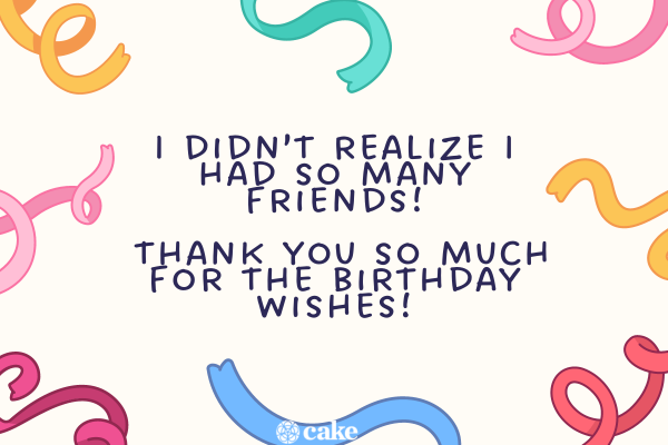 21+ Ways To Say Thank You For Birthday Wishes On Facebook | Cake Blog