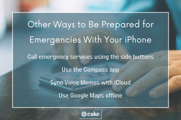 Other ways to be prepared for emergencies with iPhone image