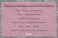 How To Plan An Informal Memorial Service Step By Step Cake Blog 2022 