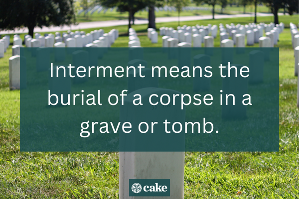 Interment Definition, Explanation, and Examples Cake Blog Cake