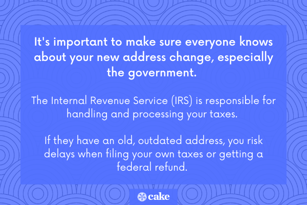 IRS change of address - why update your address with the IRS image