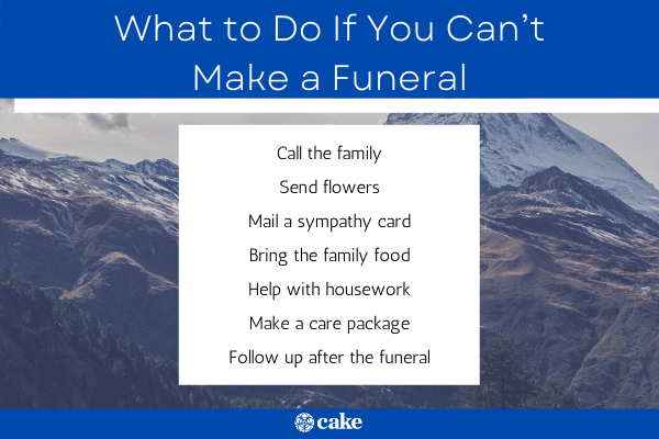What to do if you can't attend a funeral photo