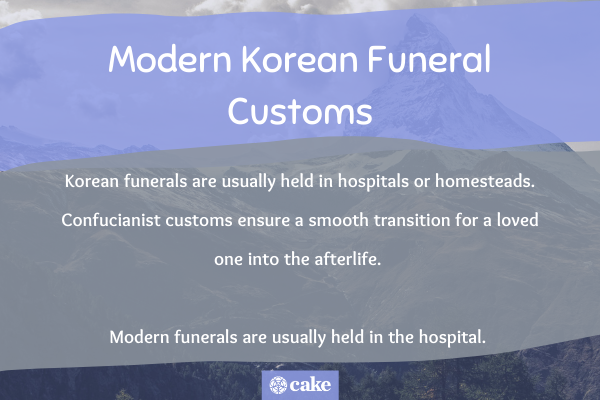 Modern Korean funeral customs image