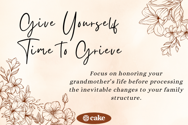 Losing a grandma - give yourself time to grieve image