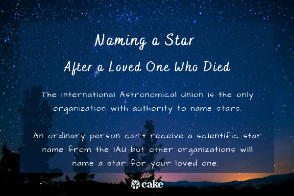 Naming a star after a loved one who died image
