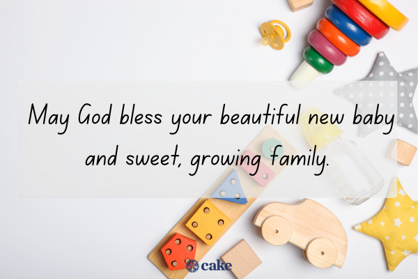 May God bless your beautiful new baby and sweet, growing family.