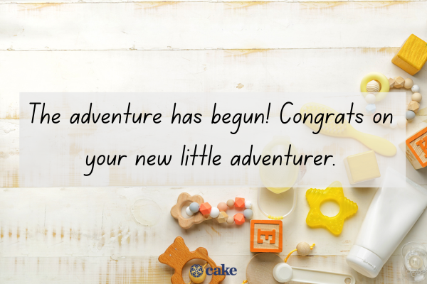 The adventure has begun! Congrats on your new little adventurer.