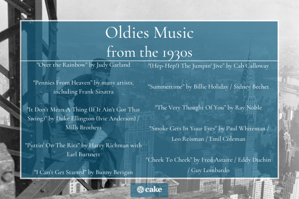 Best oldies songs from the 1930s image