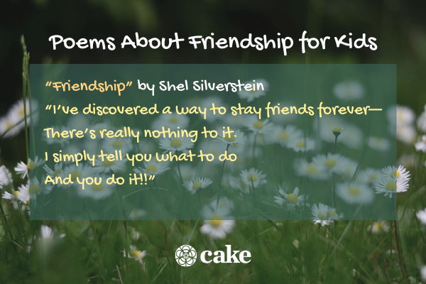 This image is a example poem about friendship for kids
